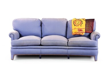 View full screen - View 1 of Lot 229. A modern comfortable sofa, probably by maison Decour, Paris.