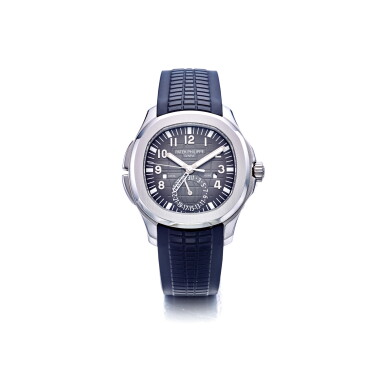 View full screen - View 1 of Lot 1026. PATEK PHILIPPE | REF 5164A AQUANAUT TRAVEL TIME, A STAINLESS STEEL AUTOMATIC DUAL TIME WRISTWATCH WITH DAY AND NIGHT INDICATOR AND DATE, CIRCA 2017 | 百達翡麗 | 5164A型號「AQUANAUT TRAVEL TIME」精鋼自動上鏈兩地時間腕錶備晝夜及日期顯示,年份約2017.