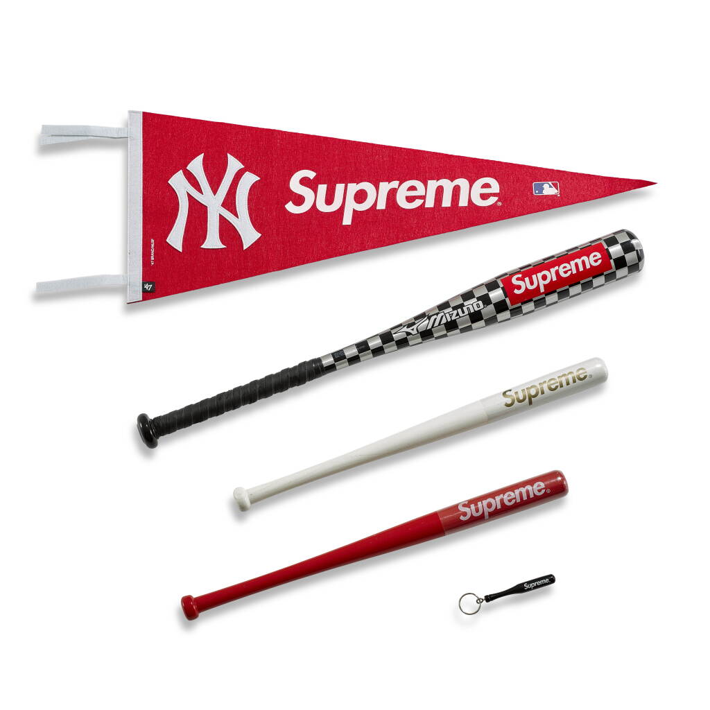 View full screen - View 1 of Lot 9708. A Group Of 5 Supreme Baseball Accessories | 一組五件Supreme棒球用品.