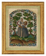 A French Beadwork Panel, Mid-18th Century