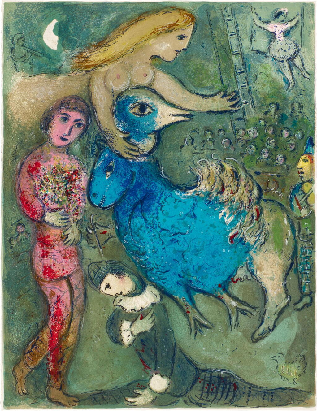 View full screen - View 1 of Lot 21. MARC CHAGALL | LE CIRQUE: ONE PLATE (M. 490; C. BKS. 68).