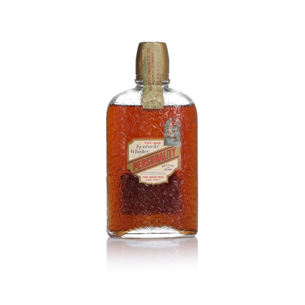 View full screen - View 1 of Lot 160. Personality 100 Proof 1917 (1 Pint).