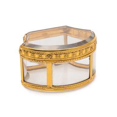 View full screen - View 1 of Lot 170. A Gold and Rock Crystal Snuff Box, Probably German, Circa 1770.