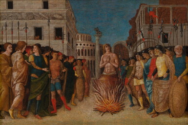 View full screen - View 1 of Lot 62. Martyrdom of Saint John the Evangelist.