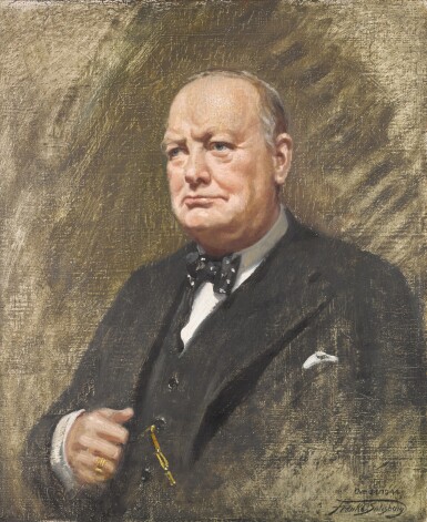 View full screen - View 1 of Lot 318. THE RIGHT HON WINSTON S. CHURCHILL O.M. C.H. MP PRIME MINISTER 1940-1945.