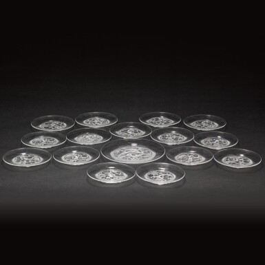 View full screen - View 1 of Lot 40. A Lalique 'Marienthal' pattern part service, modern.
