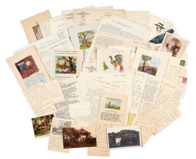 View full screen - View 1 of Lot 62. Hermann Hesse | Highly important series of 62 letters and postcards to Stefan Zweig, 1903-1938.