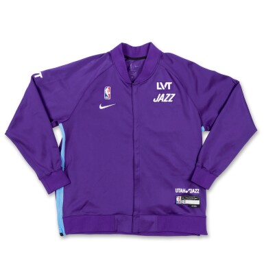 View full screen - View 1 of Lot 141. Kyle Filipowski Utah Jazz 2024-2025 Game Worn City Edition Warmup Top .