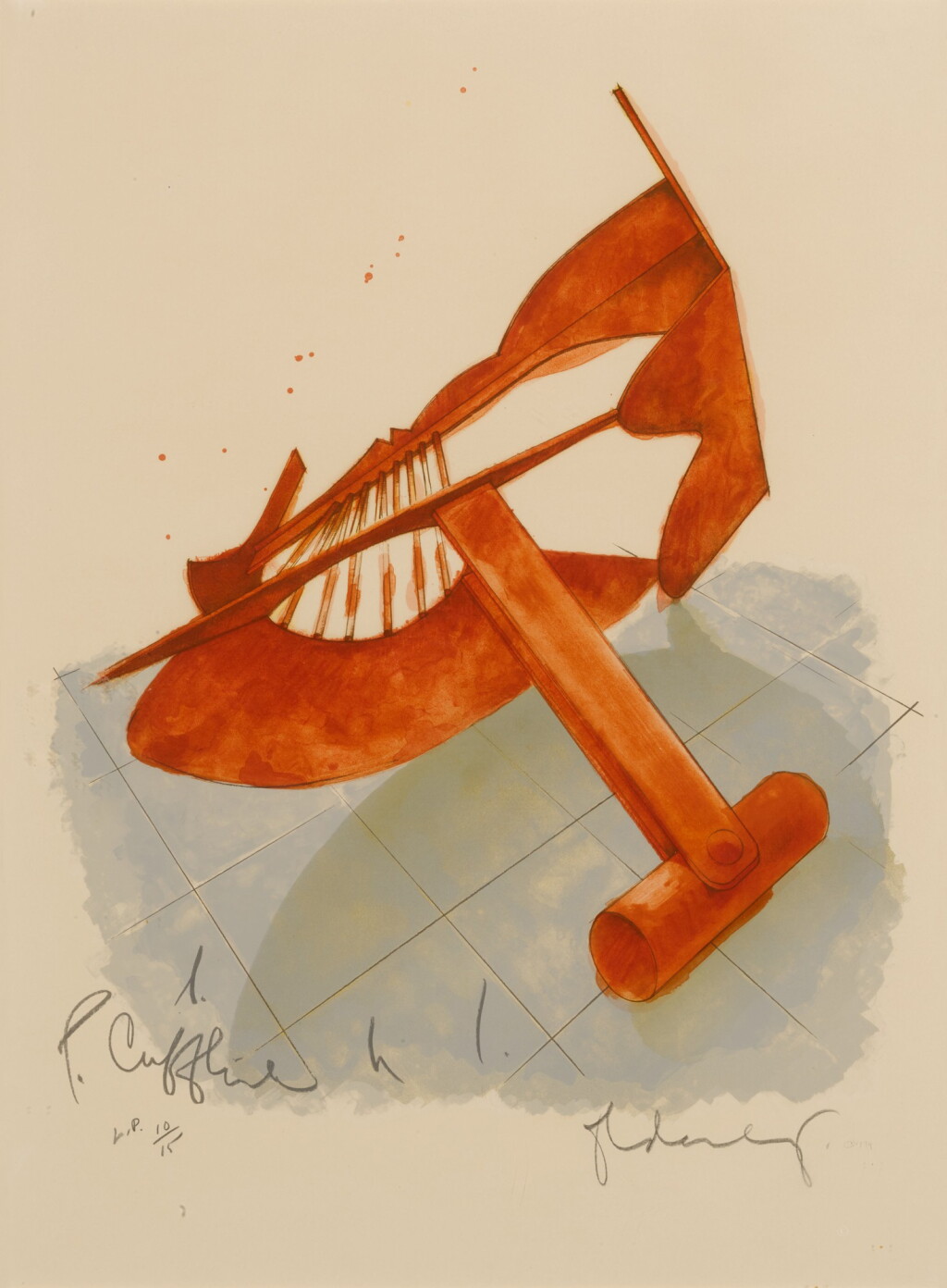 View full screen - View 1 of Lot 40. Picasso Cufflink (Axsom & Platzker 113).