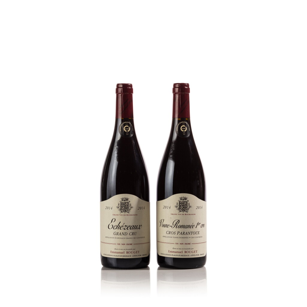 View full screen - View 1 of Lot 131. Echézeaux and Vosne Romanée, Cros Parantoux 2014 Domaine Emmanuel Rouget (2 BT).