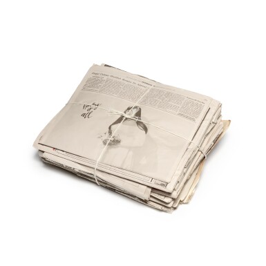View full screen - View 1 of Lot 30. Newspaper.