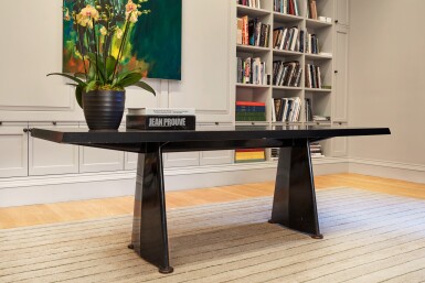 View full screen - View 1 of Lot 60. "Centrale (Trapèze)" Table, Petit Modèle.