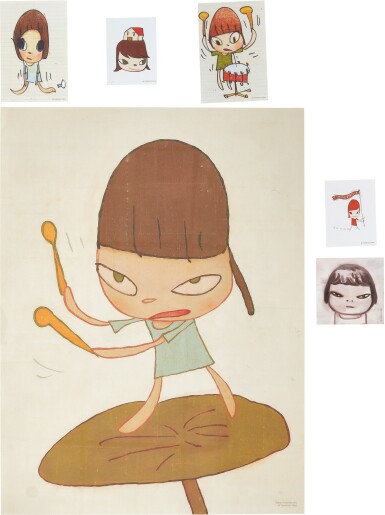 View full screen - View 1 of Lot 109. Marching on a Butterbur Leaf (With Set of Five Stickers) | 乘著款冬葉遊行(附設五張貼紙).