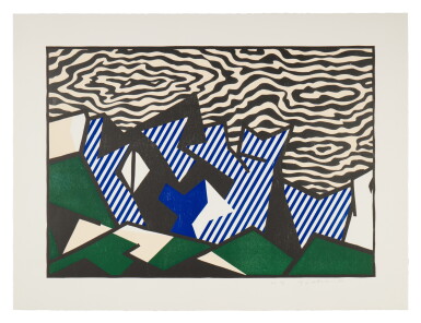 View full screen - View 1 of Lot 582. Morton A. Mort, from the Expressionist Woodcut series.