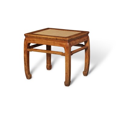 View full screen - View 1 of Lot 2. A 'huanghuali' rectangular waisted stool (Changfangdeng), 17th century.