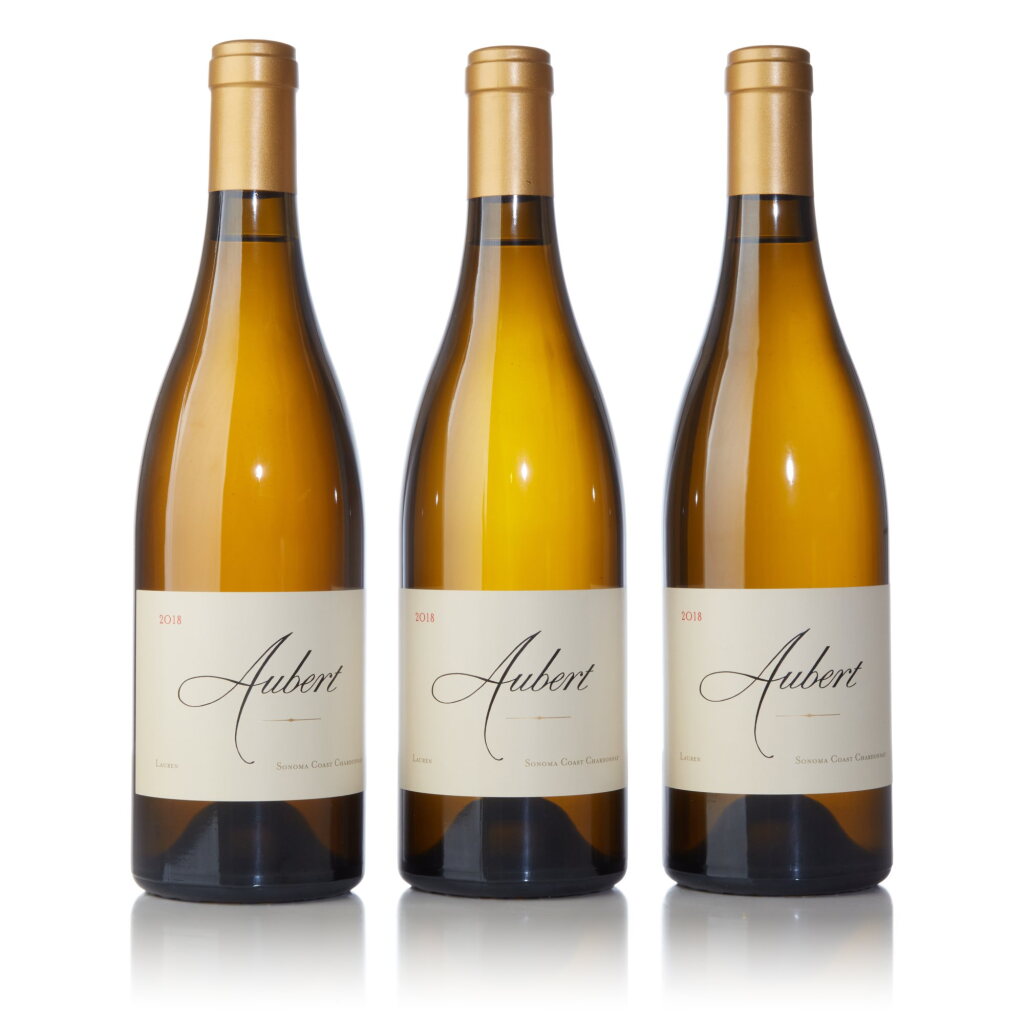 View full screen - View 1 of Lot 1439. Aubert Chardonnay, Lauren Vineyard, CIX and Sonoma Coast 2018 (9 BT).