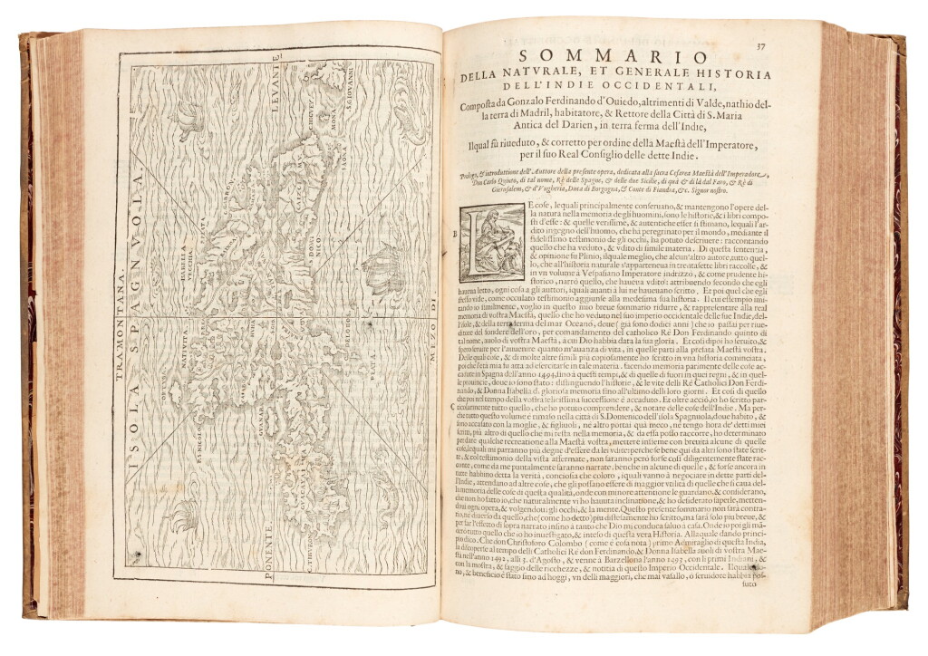 View full screen - View 1 of Lot 81. Giovanni Battista Ramusio | Delle navigationi et viaggi. Venice, 1563-1559-1606, 3 volumes, vellum.