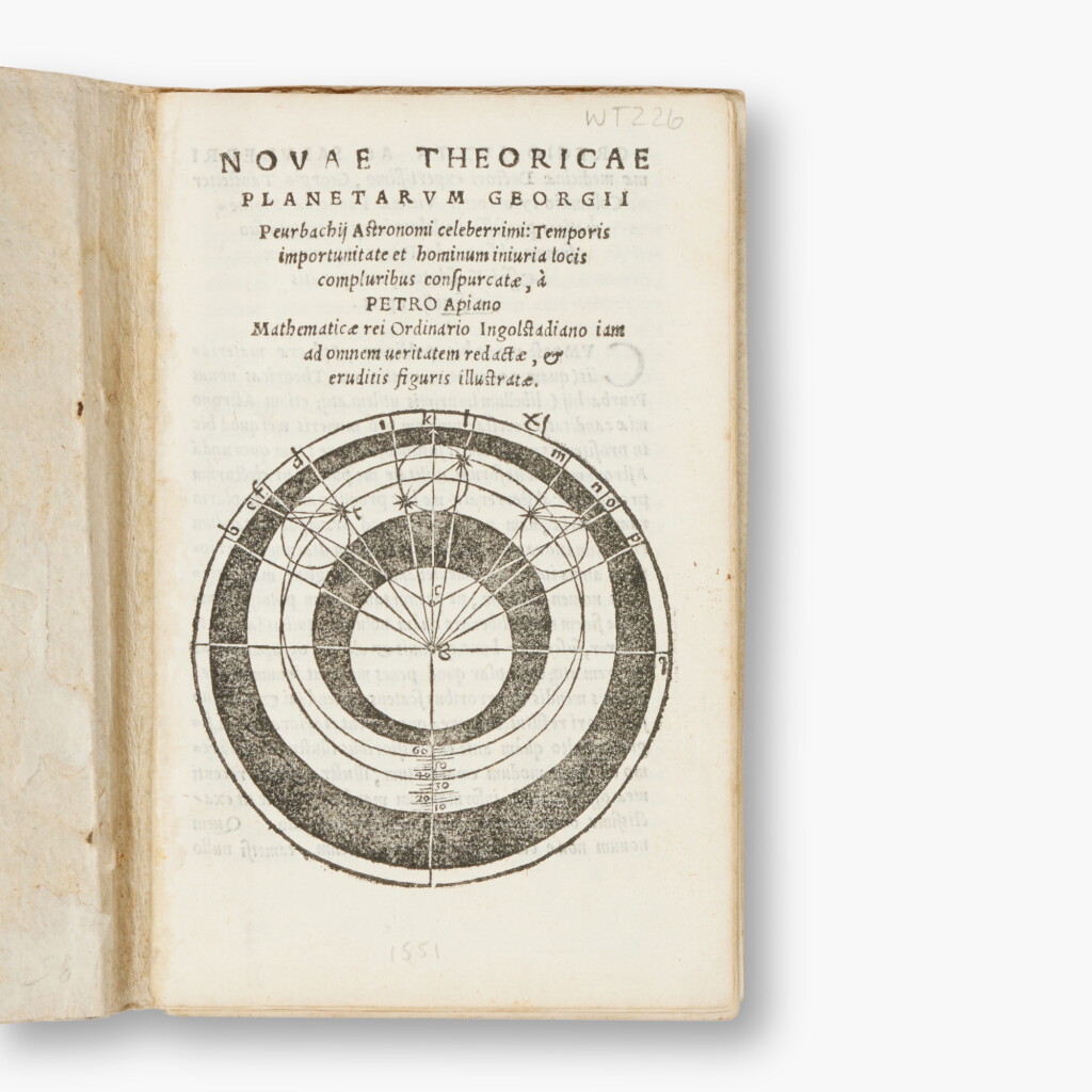 View full screen - View 1 of Lot 13. Peuerbach, Georg | Novae theoricae planetarum..., Venice, 1551, contemporary boards.