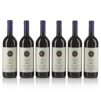 View full screen - View 1 of Lot 550. Sassicaia 2009 (6 BT).