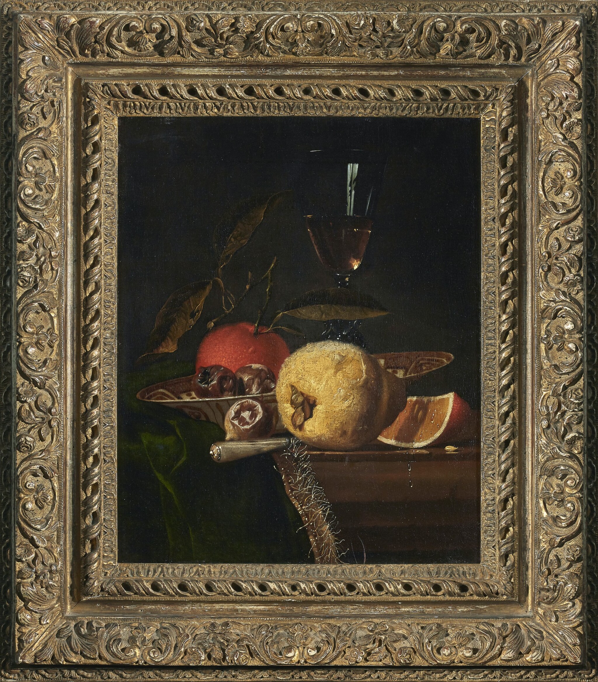 Sammlung Stillleben Mit Fruchten Und Blumen