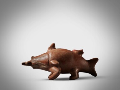 View full screen - View 1 of Lot 12. Colima Effigy Vessel of a Shark, Protoclassic, circa 100 BC - AD 250.