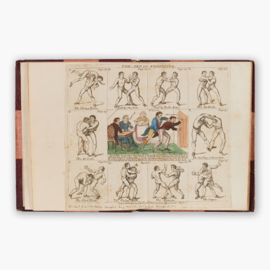 View full screen - View 1 of Lot 419. Parkyns, Thomas | A charming copy one of the earliest writings on English wrestling.