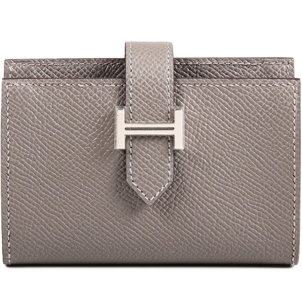View full screen - View 1 of Lot 520. Gris Meyer Epsom Mini Béarn Palladium Hardware, 2022.