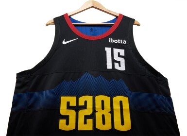 View full screen - View 1 of Lot 35. Nikola Jokic Denver Nuggets 2023-2024 In-Season Tournament Game Worn City Edition Jersey | Double-Double.