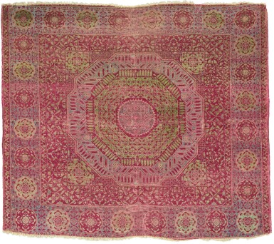 View full screen - View 1 of Lot 448. A MAMLUK CARPET, EGYPT, PROBABLY CAIRO, SECOND HALF 15TH CENTURY OR EARLY 16TH CENTURY.