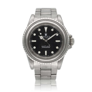 View full screen - View 1 of Lot 3. Submariner 'COMEX', Ref. 5513 with helium escape valve | A stainless steel wristwatch with bracelet | Circa 1971.