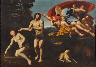 View full screen - View 1 of Lot 180. The Rebuke of Adam and Eve.