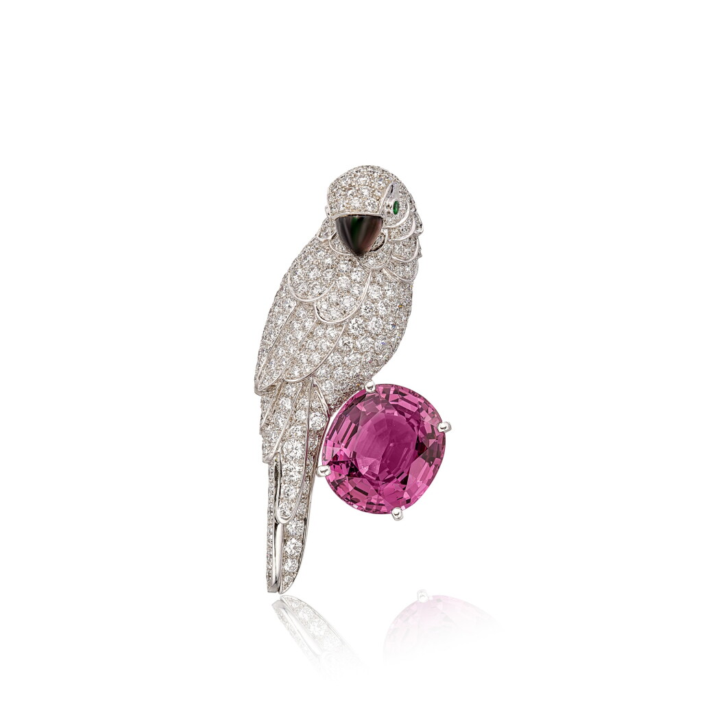 View full screen - View 1 of Lot 1950. Spinel, Diamond and Get Set 'Les Oiseaux Libérés' Brooch | 卡地亞 | 'Les Oiseaux Libérés' 尖晶石 配 鑽石 及 寶石 胸針.