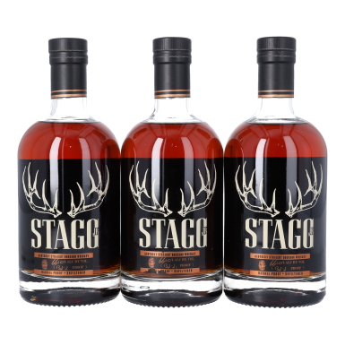 View full screen - View 1 of Lot 740. Stagg Jr 132.2 proof NV (3 BT75).