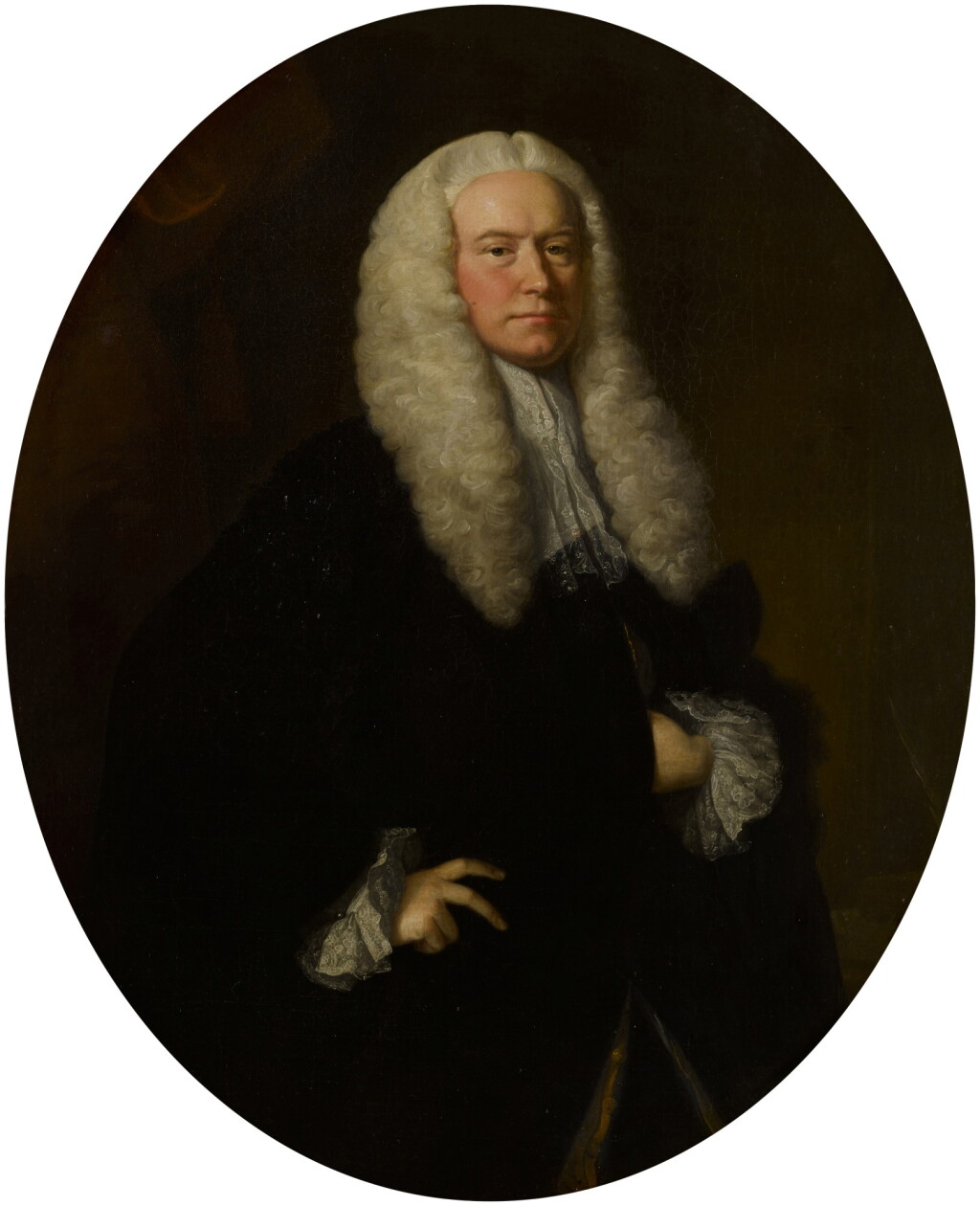 View full screen - View 1 of Lot 223. Portrait of Richard Eld, Master in Chancery, three-quarter length.