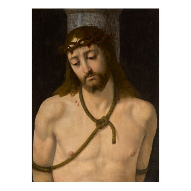 View full screen - View 1 of Lot 38. ANDREA SOLARIO | CHRIST AT THE COLUMN.