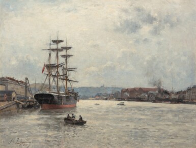 View full screen - View 1 of Lot 65. The Seine at Rouen .