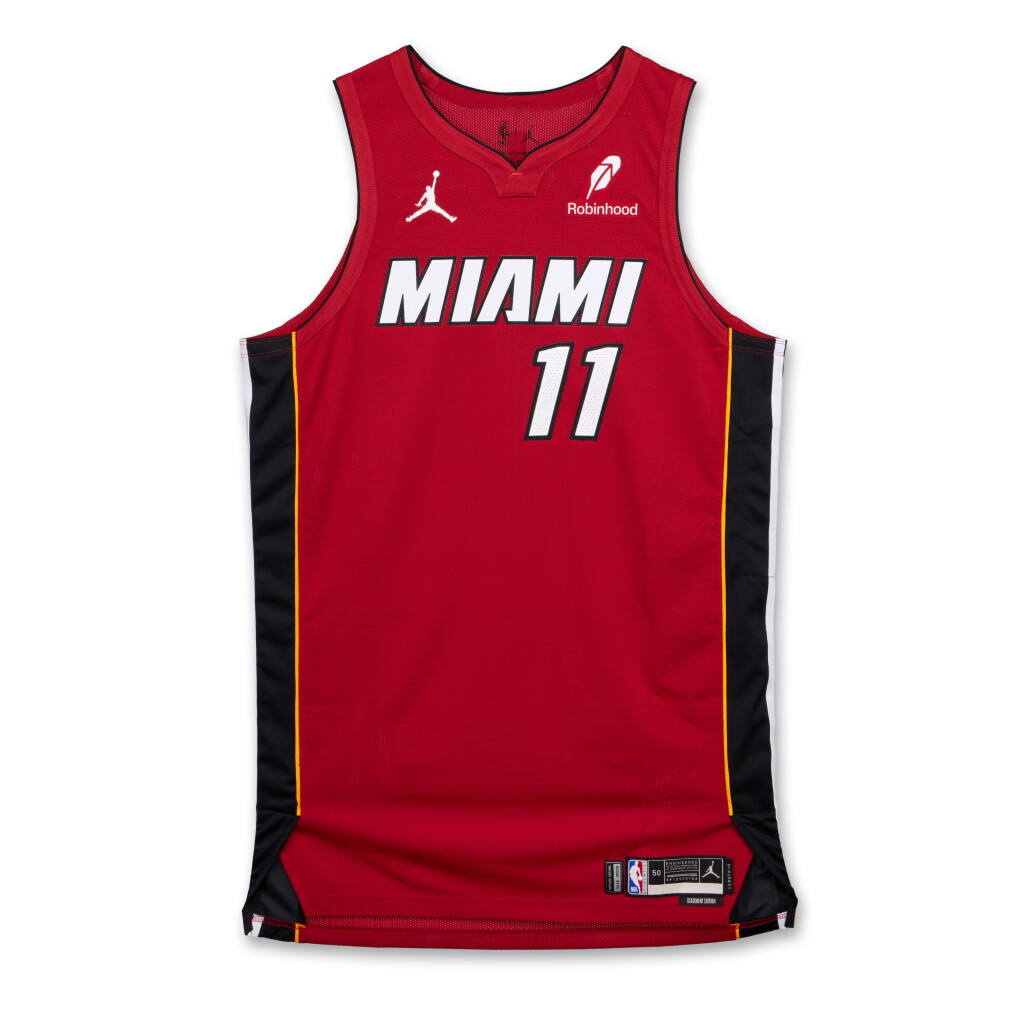 View full screen - View 1 of Lot 208. Jaime Jaquez Jr. Miami Heat 2024-2025 Game Issued Statement Edition Jersey.