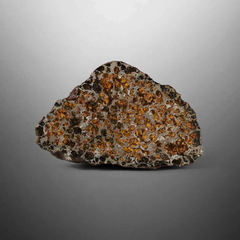 View full screen - View 1 of Lot 111. Brahin Pallasite End Piece.