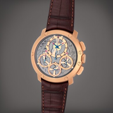 View full screen - View 1 of Lot 253. Jumbo Chrono, Reference OR RS 2388 | A pink gold chronograph wristwatch with date | Circa 2007.