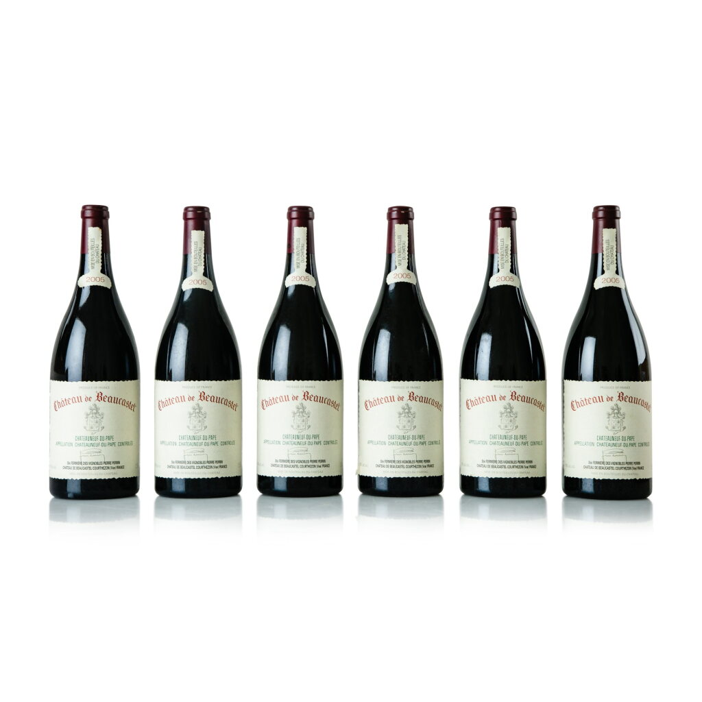 View full screen - View 1 of Lot 325. Château de Beaucastel Rouge 2005 (6 MAG).