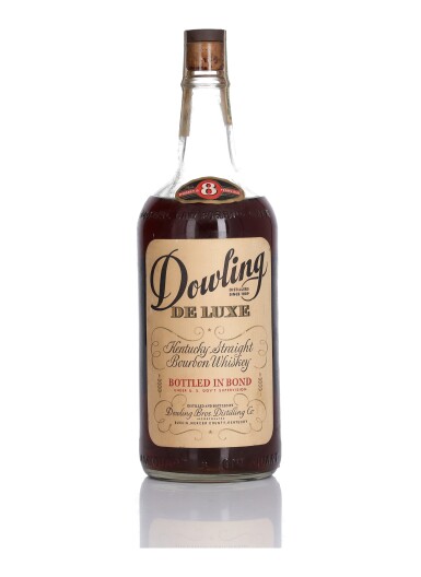 View full screen - View 1 of Lot 179. Dowling Deluxe 8 Year Old Bottled In Bond 100 Proof 1935 (1 Bottle Quart).