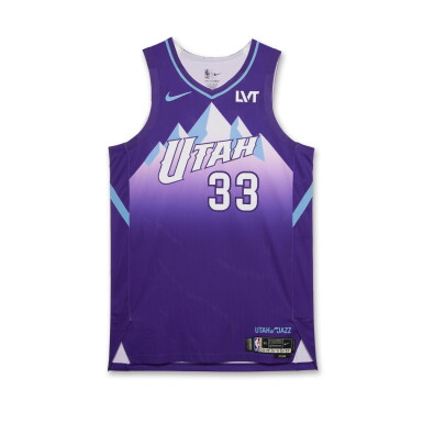 View full screen - View 1 of Lot 162. Johnny Juzang Utah Jazz 2024-2025 Game Worn City Edition Jersey | Matched to 2 Games.