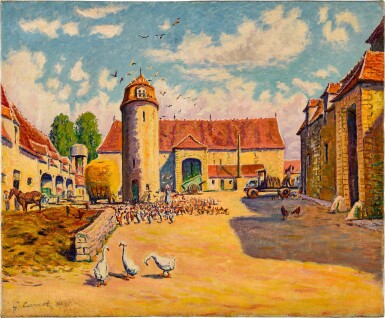 View full screen - View 1 of Lot 149. Paysage de ferme.