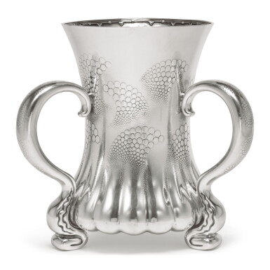 View full screen - View 1 of Lot 1812. AN AMERICAN SILVER THREE-HANDLED CUP, TIFFANY & CO., NEW YORK, CIRCA 1883.