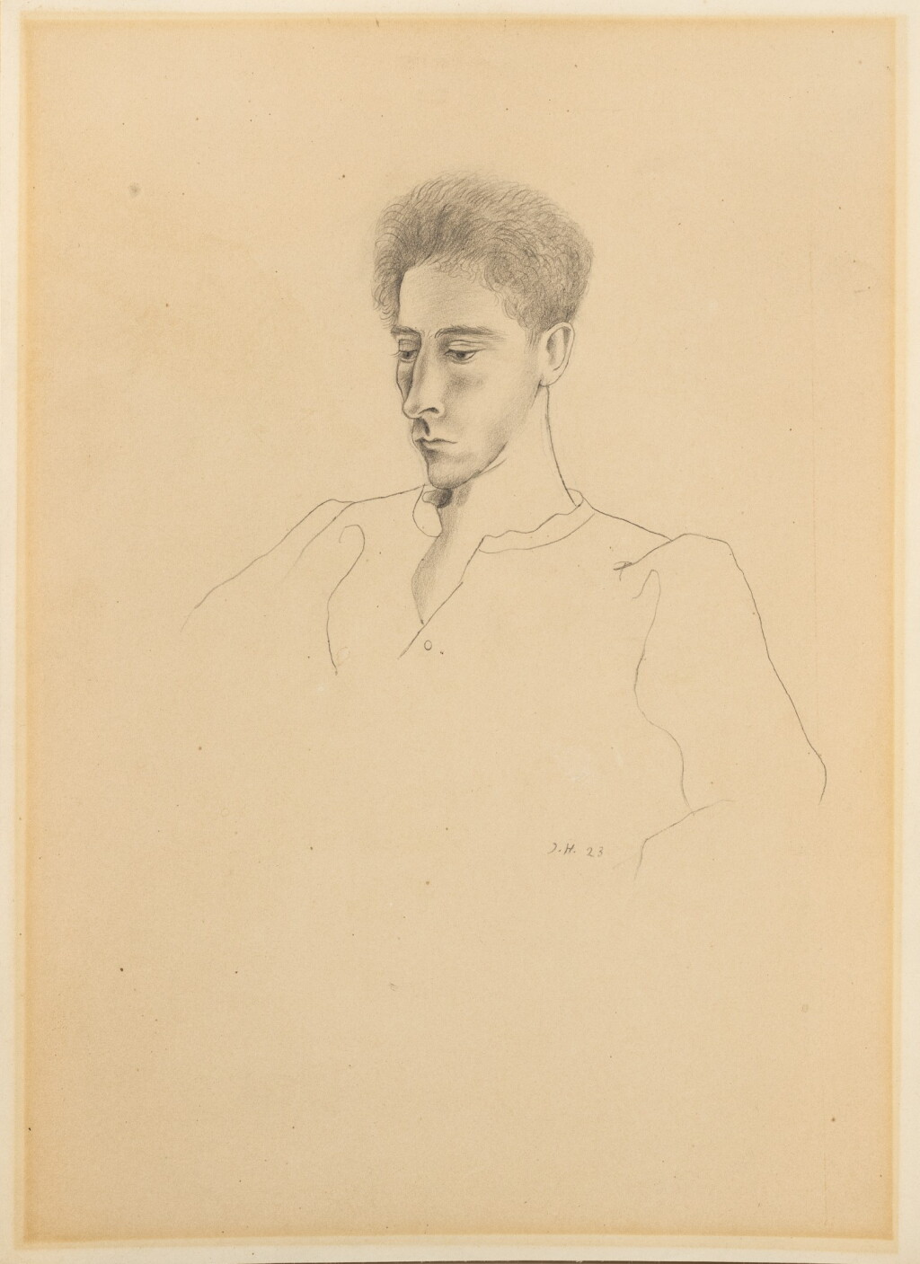 View full screen - View 1 of Lot 36. Portrait de Jean Cocteau.