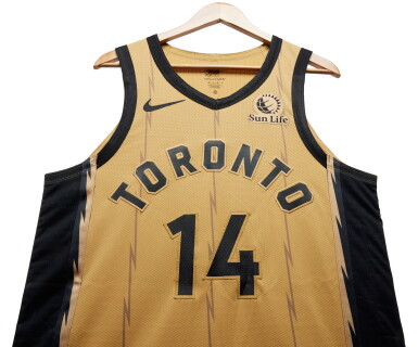 View full screen - View 1 of Lot 176. Garrett Temple Toronto Raptors 2023-2024 In-Season Tournament Game Issued City Edition Jersey.