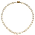 Natural Pearl and Glass Necklace