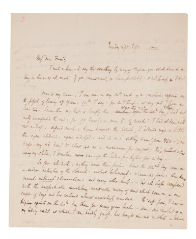 View full screen - View 1 of Lot 1008. De Quincey, Thomas | "a conclusive experiment on the profit of leaving of leaving off opium".