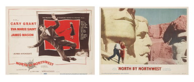 View full screen - View 1 of Lot 101. North by Northwest (1959), title card and lobby card number 5, US.