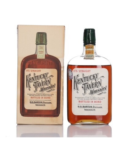 View full screen - View 1 of Lot 219. Kentucky Tavern 100 Proof 1911 (1 Pint).
